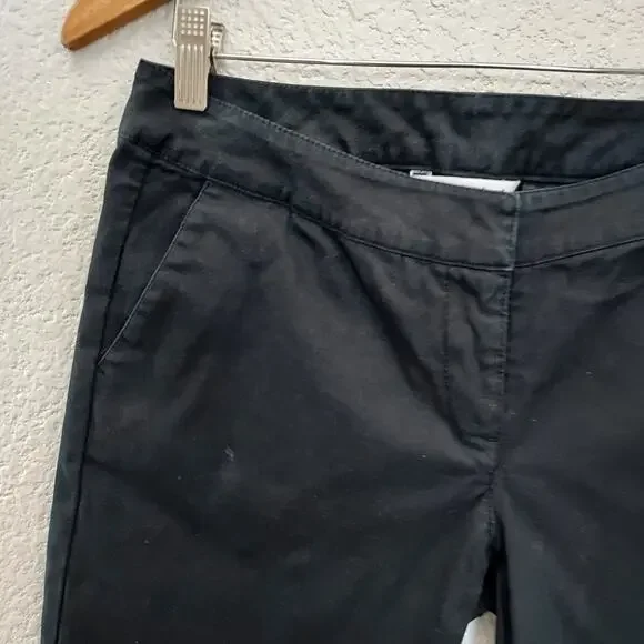 CAbi Black Chino Bermuda Length Shorts Size 4 - Picture 2 of 12